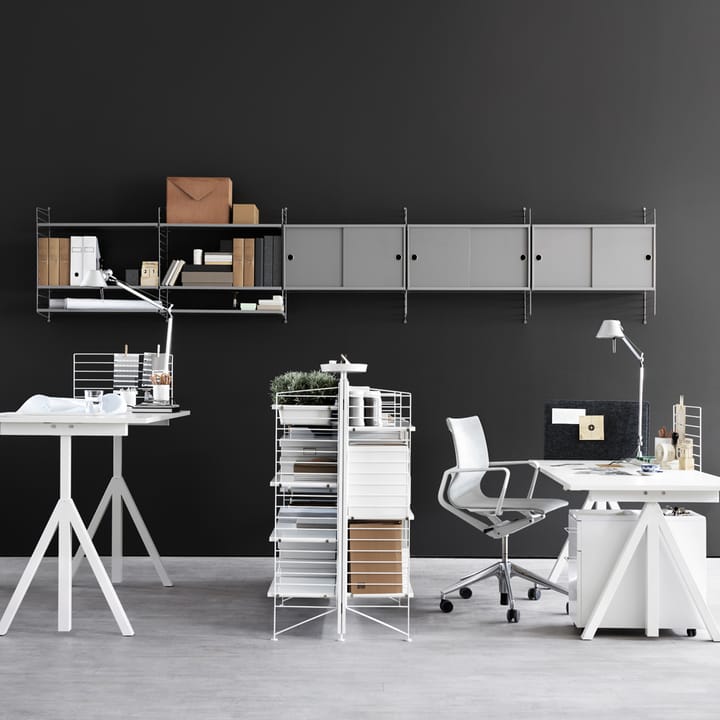 Works skrivebord - hvid Works