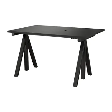 Works skrivebord sort 78x120 cm - Works