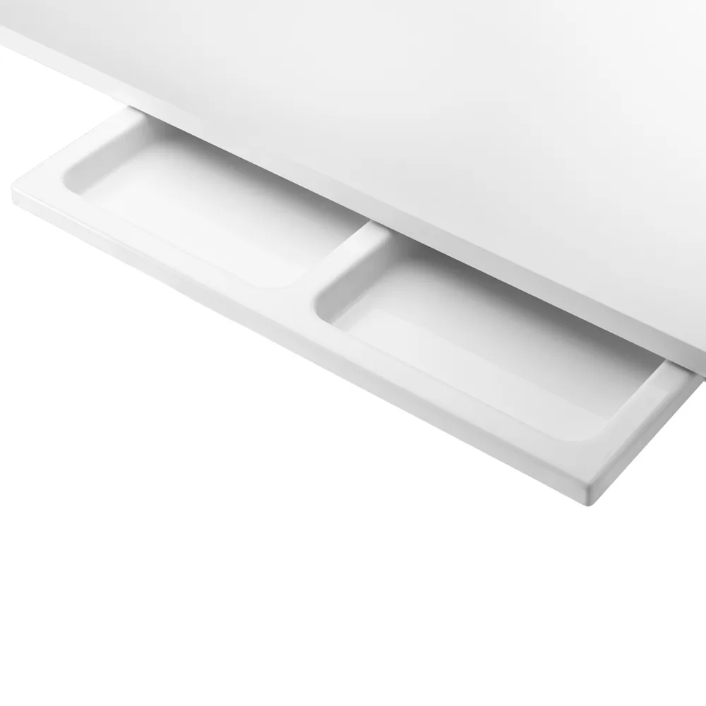 Works skrivebordsskuffe, hvid Works