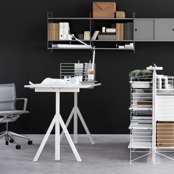 Works understel til skrivebord, hvid Works