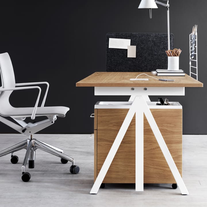 Works understel til skrivebord, hvid Works