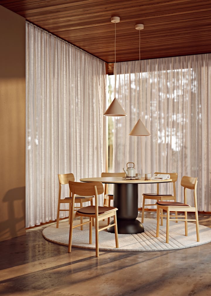 Annular pendant small, Beige Woud