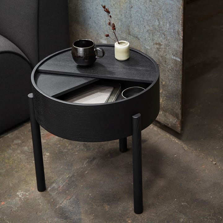 Arc sidebord, sortbejdset asketræ Woud