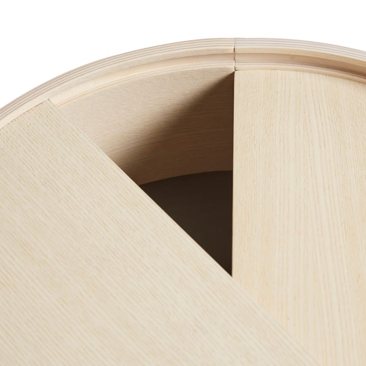 Arc sofabord Ø66 cm, hvidpigmenteret ask Woud