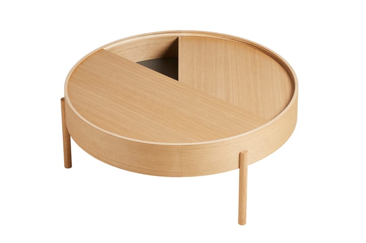 Arc sofabord Ø89 cm, Olieret eg Woud