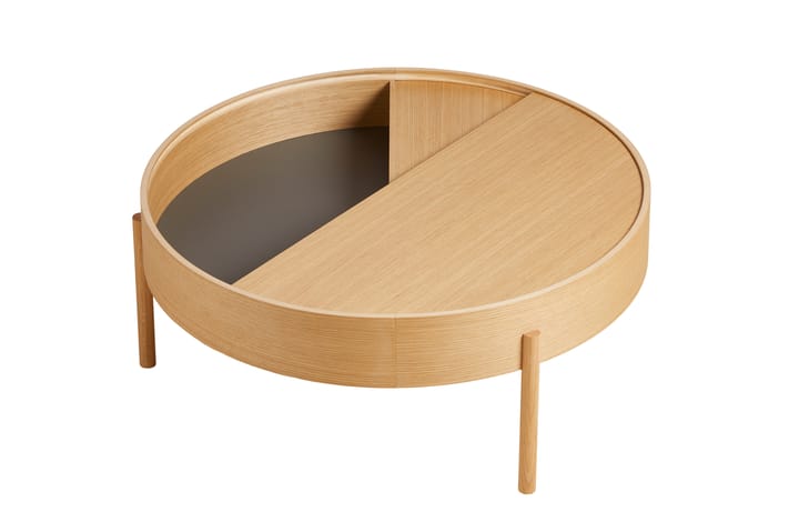 Arc sofabord Ø89 cm, Olieret eg Woud