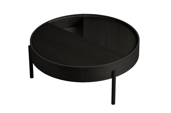 Arc sofabord Ø89 cm, Sortmalet ask Woud