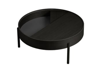 Arc sofabord Ø89 cm - Sortmalet ask - Woud