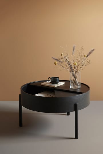 Arc sofabord Ø89 cm - Sortmalet ask - Woud