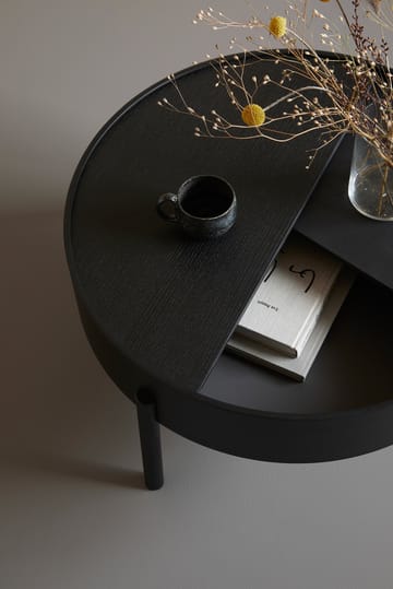 Arc sofabord Ø89 cm - Sortmalet ask - Woud