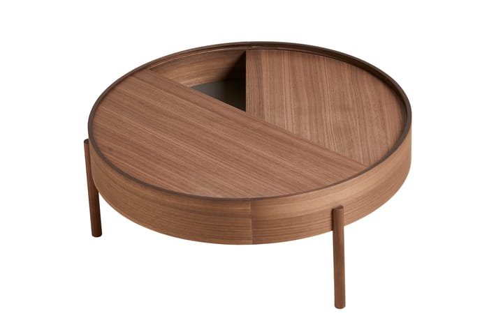 Arc sofabord Ø89 cm, Valnød Woud