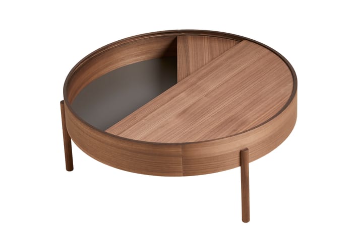 Arc sofabord Ø89 cm, Valnød Woud
