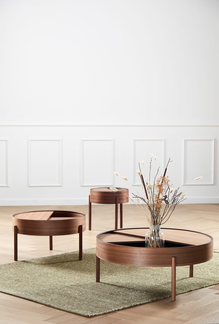 Arc sofabord Ø89 cm, Valnød Woud