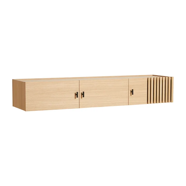 Array sideboard vægmonteret, 150 cm - Hvidpigmenteret eg - Woud