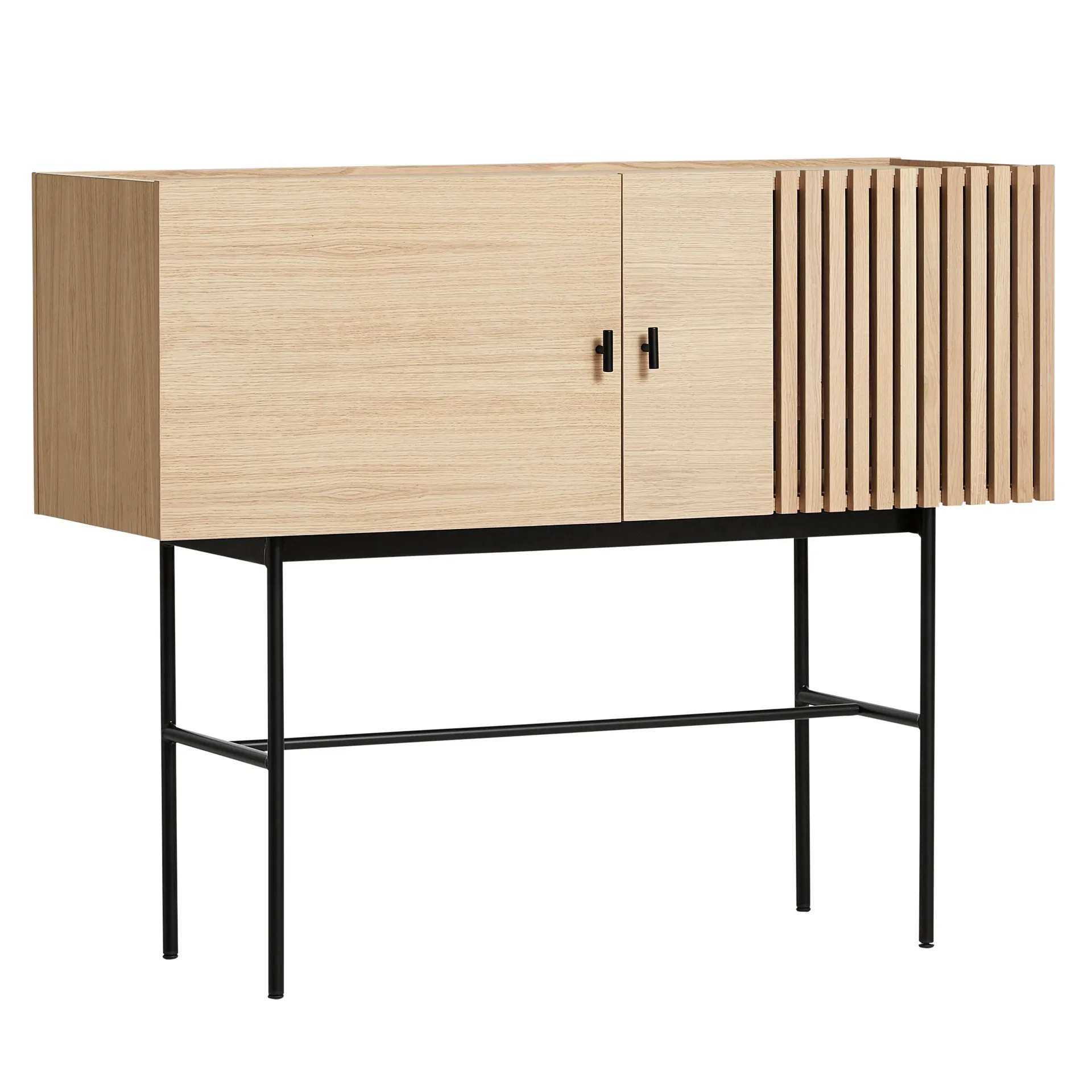 Array sidebord, 120 cm, Hvidpigmenteret egetræ Woud