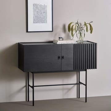 Array sidebord, 120 cm - sortmalet egetræ - Woud