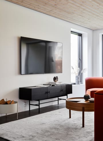 Array sidebord, 180 cm - Sortmalet eg - Woud