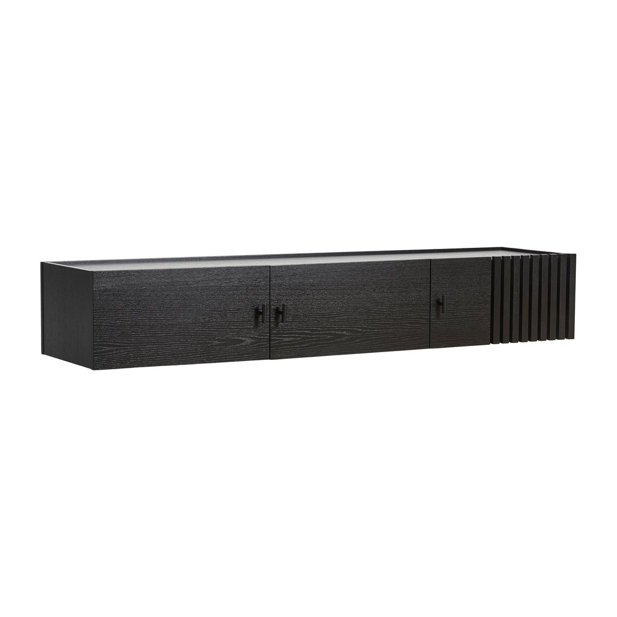 Woud Array sidebord vægmonteret, 150 cm Sortmalet eg