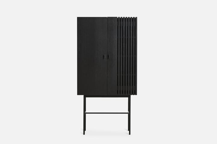 Array skab, 80 cm, Sortmalet eg Woud