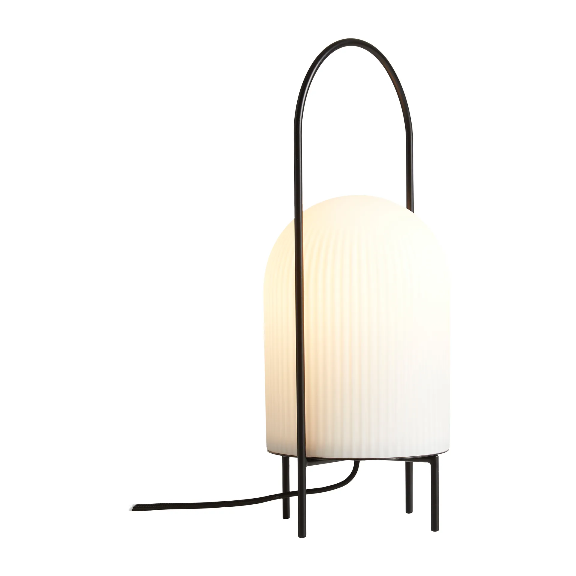 Ghost bordlampe, Sort/Hvidt opalglas Woud