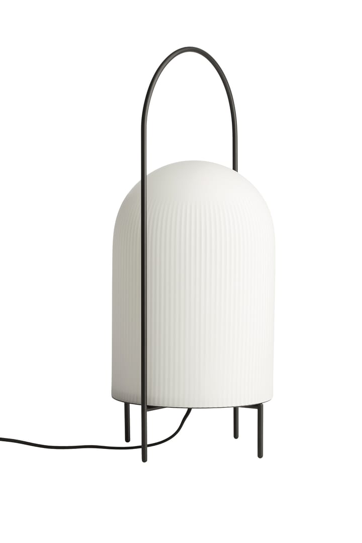 Ghost gulvlampe, Sort-hvidt opalglas Woud