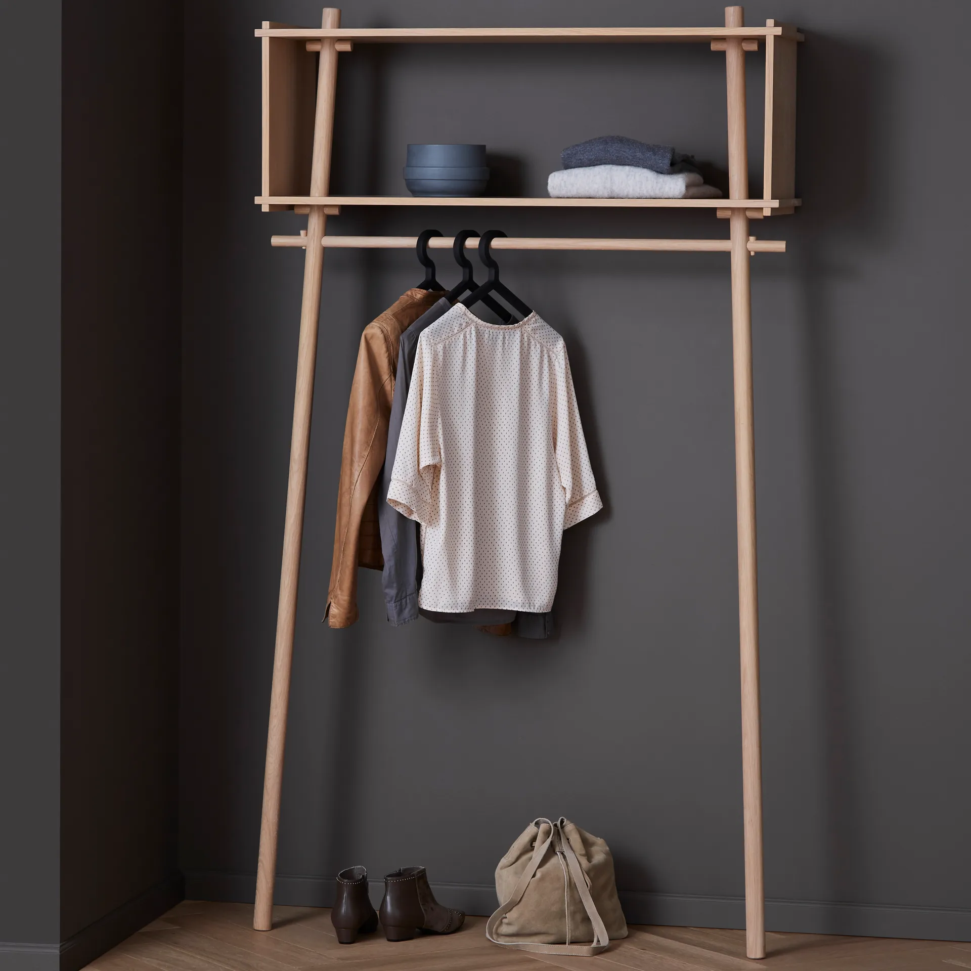 Illusion bøjle, 3-pk, sort Woud