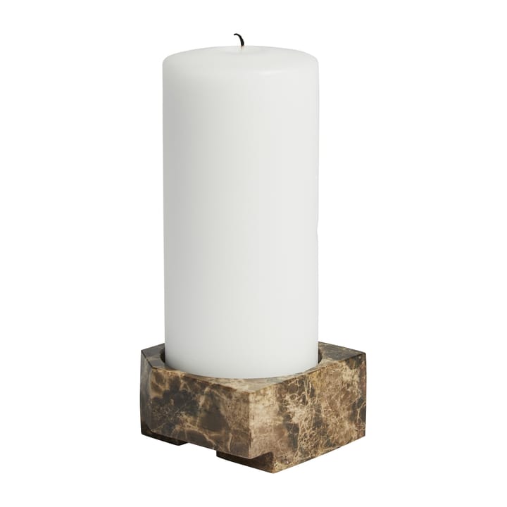 Jeu de dés 3 lysholdere marmor, Brun Woud