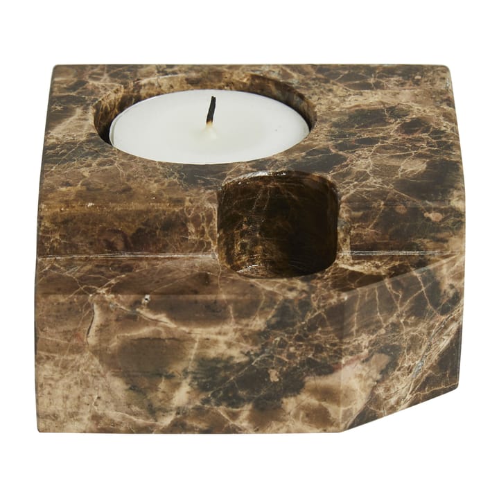 Jeu de dés 3 lysholdere marmor, Brun Woud