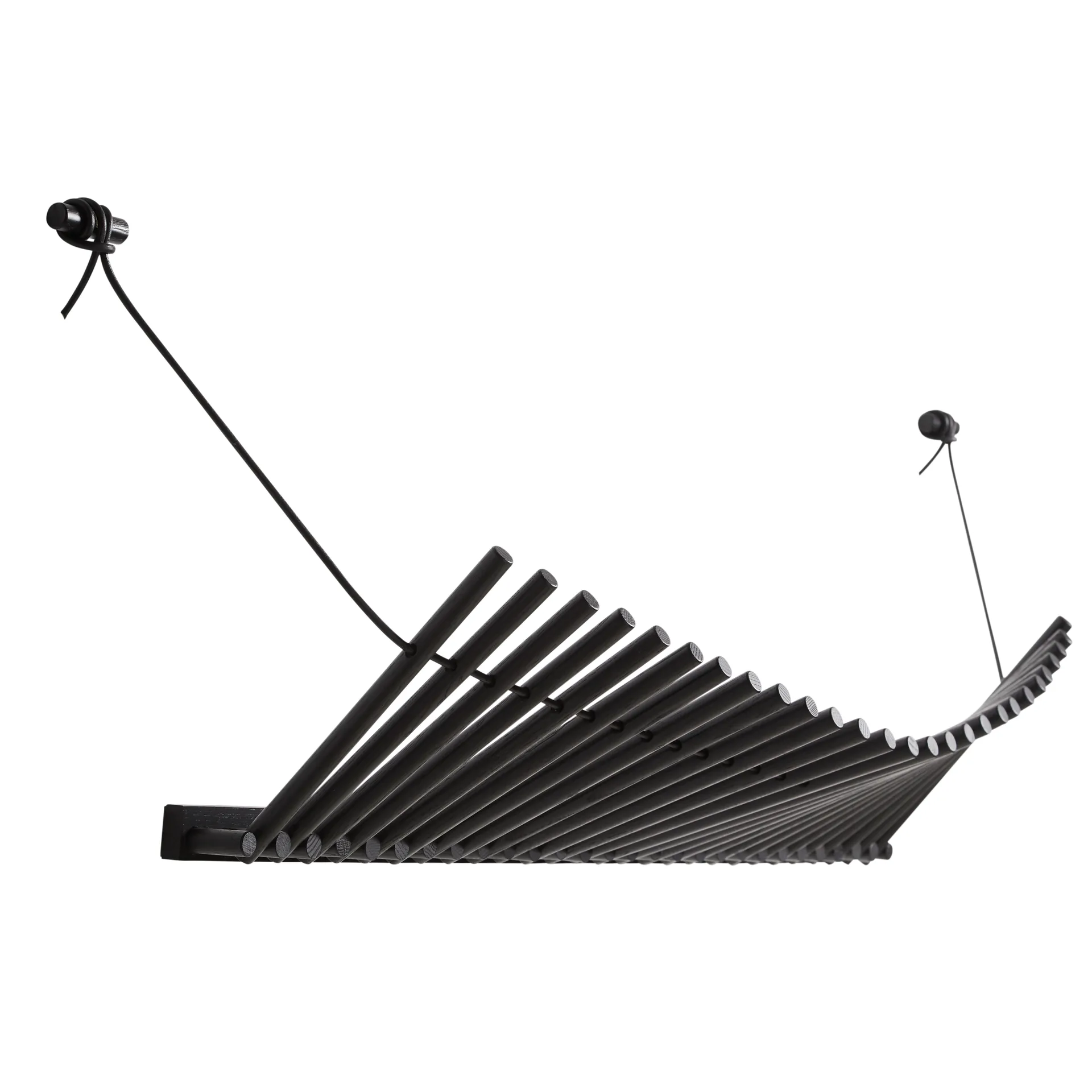 Knaegt knagerække, sortmalet eg Woud