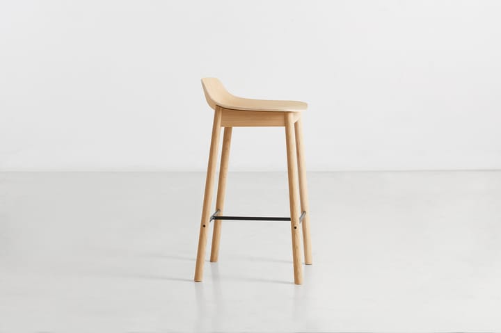 Mono barstol 65 cm, Hvidpigmenteret eg Woud