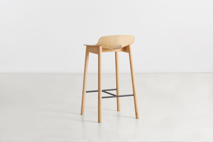 Mono barstol 65 cm, Hvidpigmenteret eg Woud