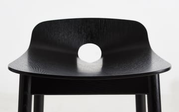 Mono barstol 65 cm - Sortmalet ask - Woud