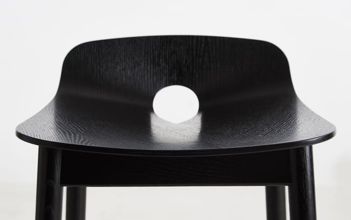 Mono barstol 65 cm, Sortmalet ask Woud