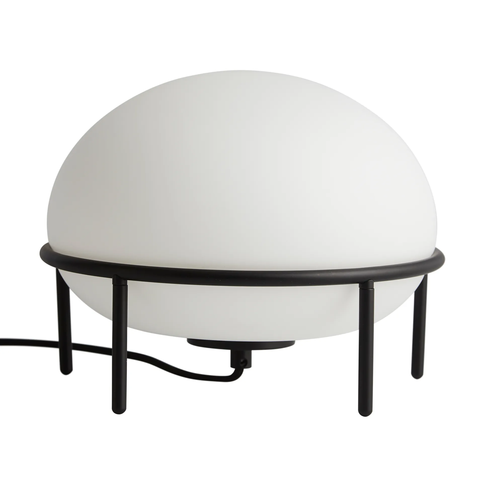 Pump bordlampe, sort, opal Woud