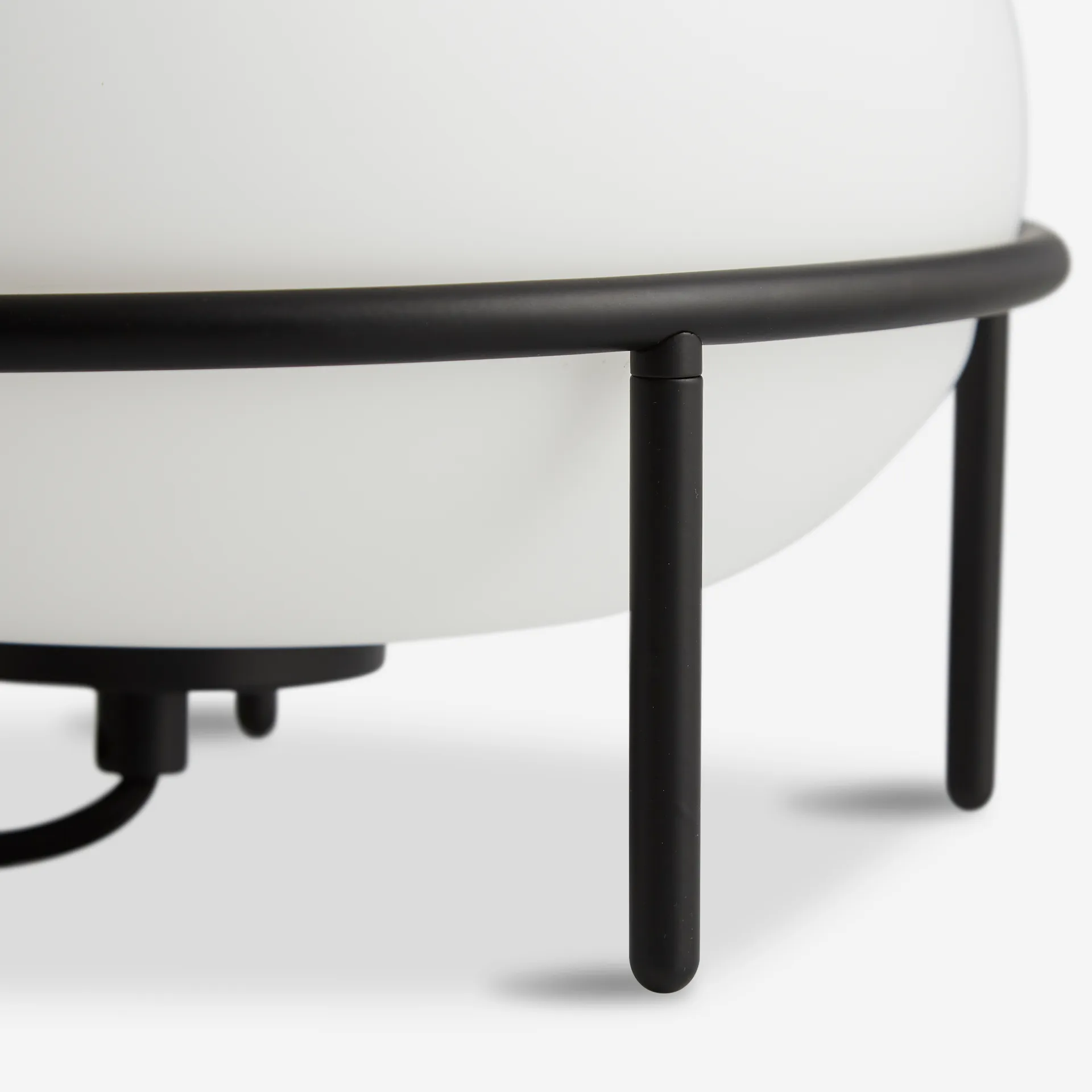 Pump bordlampe, sort, opal Woud