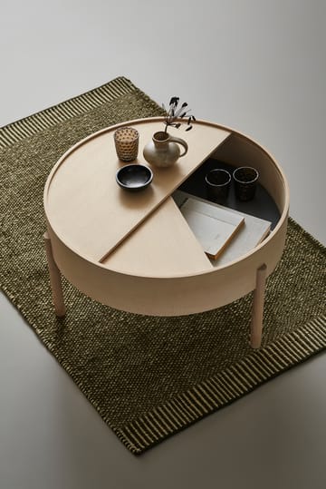 Rombo tæppe mosgrøn - 90x140 cm - Woud