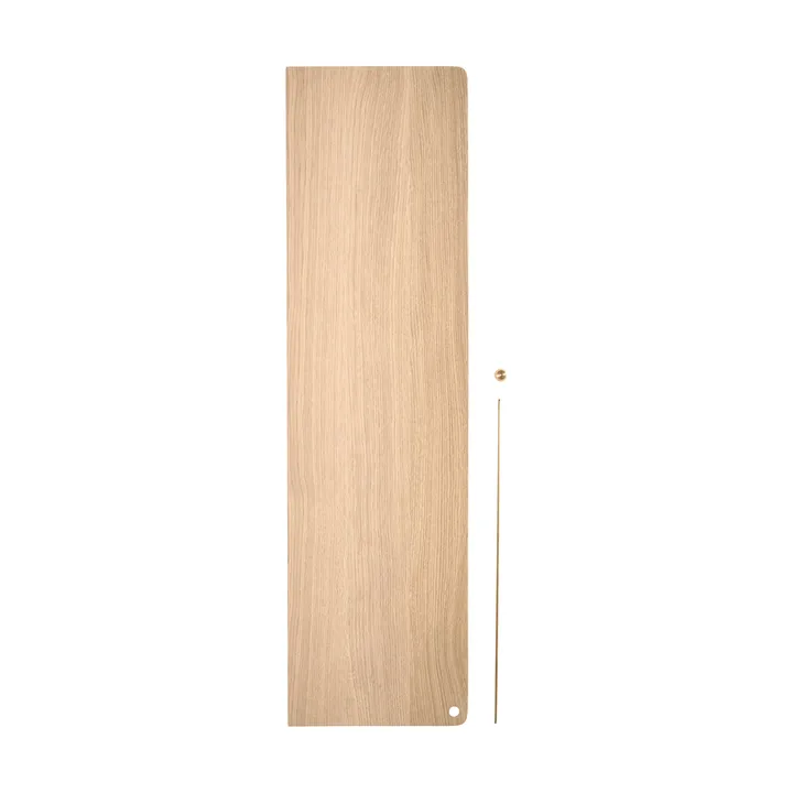 Stedge Add-on hylde - Hvidpigmenteret eg-messing, 80 cm - Woud