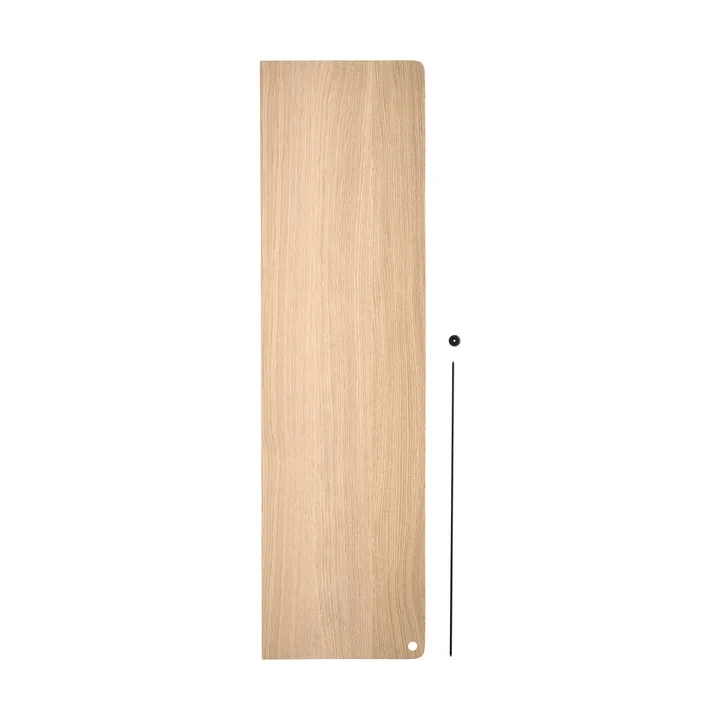 Stedge Add-on hylde - Hvidpigmenteret eg-sort, 80 cm - Woud