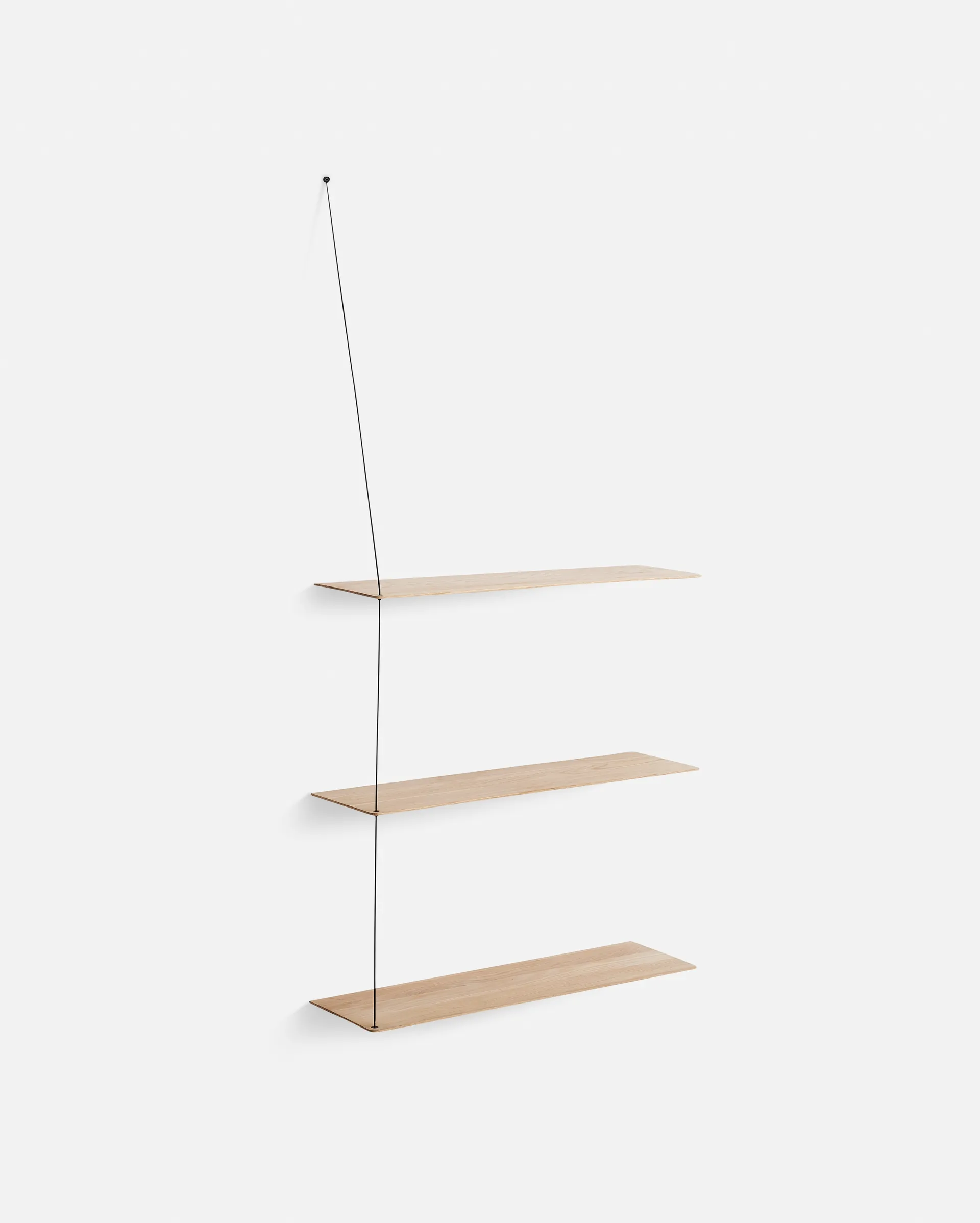 Stedge Add-on hylde, Hvidpigmenteret eg-sort, 80 cm Woud