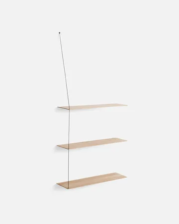 Stedge Add-on hylde - Hvidpigmenteret eg-sort, 80 cm - Woud
