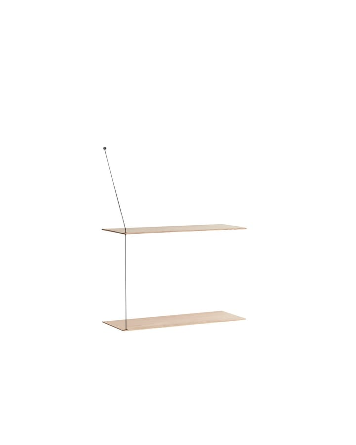 Stedge hylde 60 cm, Hvidpigmenteret eg Woud