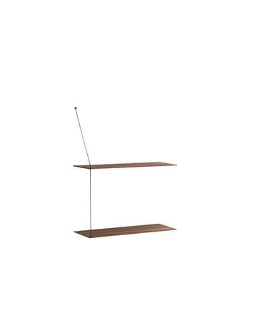Stedge hylde 60 cm - Røget eg - Woud