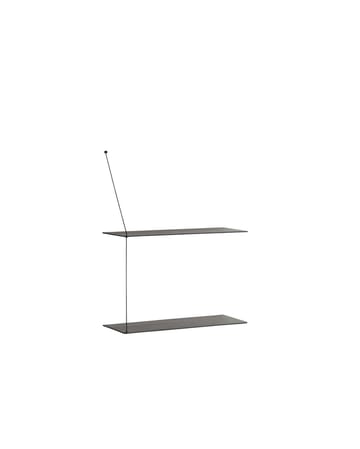 Stedge hylde 60 cm - Sortmalet ask - Woud