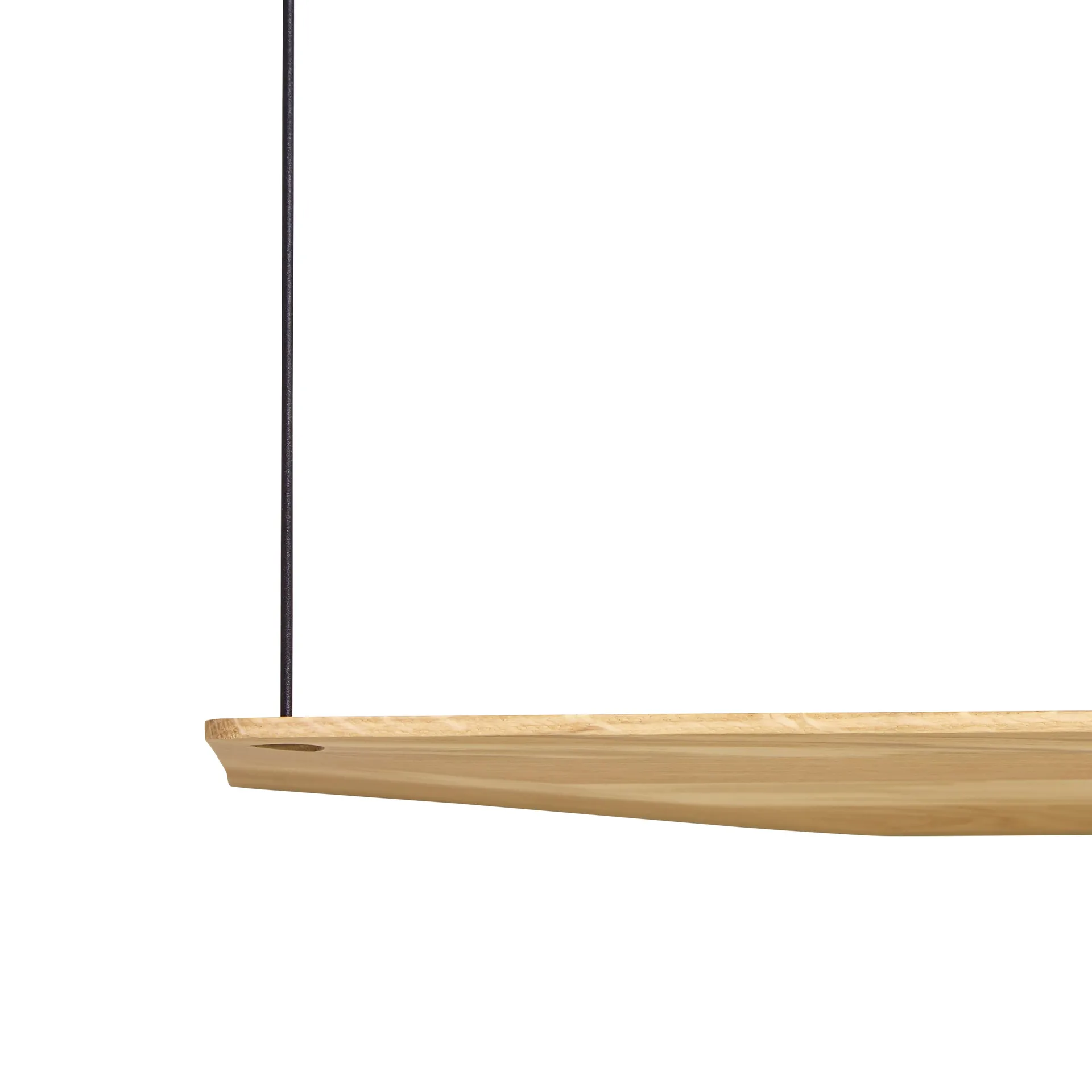 Stedge hylde 80 cm, hvidpigmenteret eg Woud