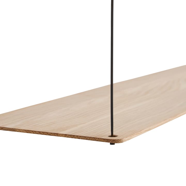 Stedge hylde 80 cm, hvidpigmenteret eg Woud
