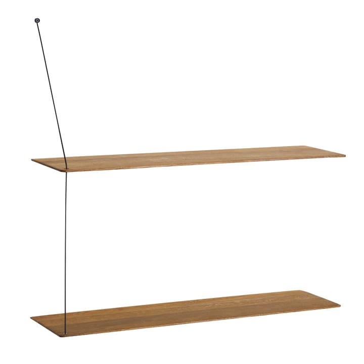 Stedge hylde 80 cm - røget eg - Woud