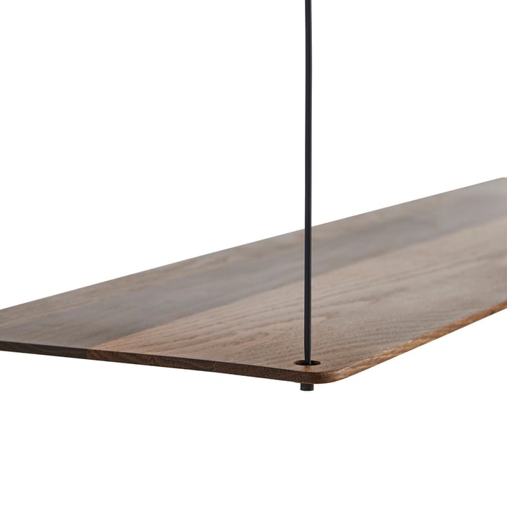 Stedge hylde 80 cm, røget eg Woud