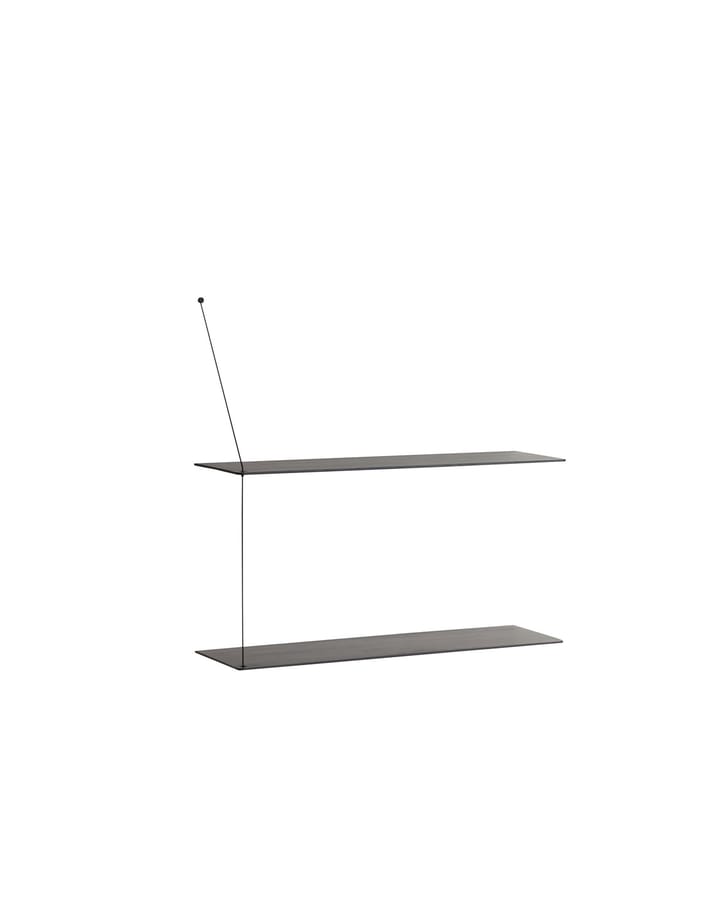 Stedge hylde 80 cm, Sortmalet ask Woud
