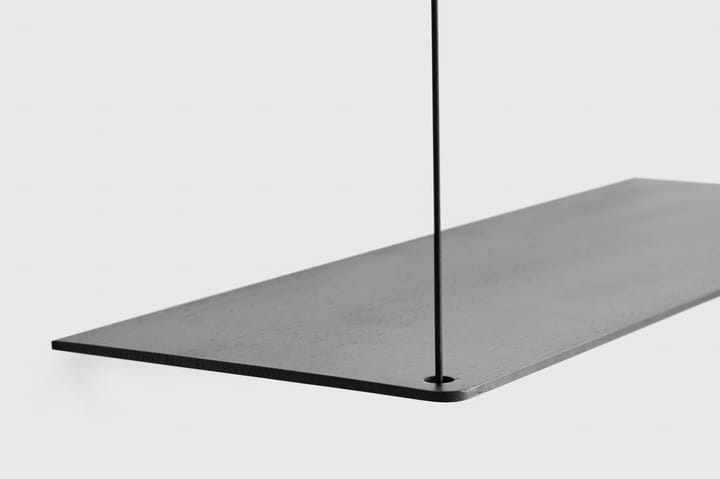 Stedge hylde 80 cm, Sortmalet ask Woud