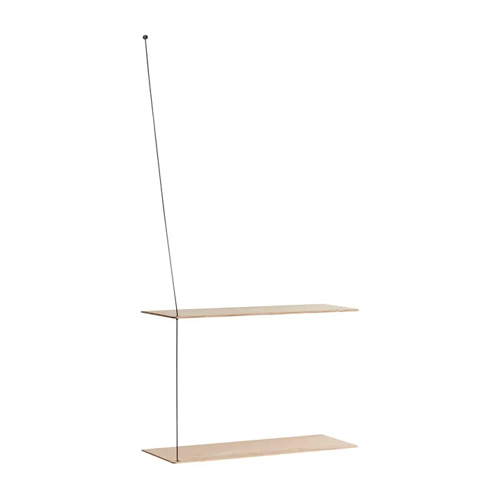 Stedge hylde - Hvidpigmenteret eg, 60 cm - Woud